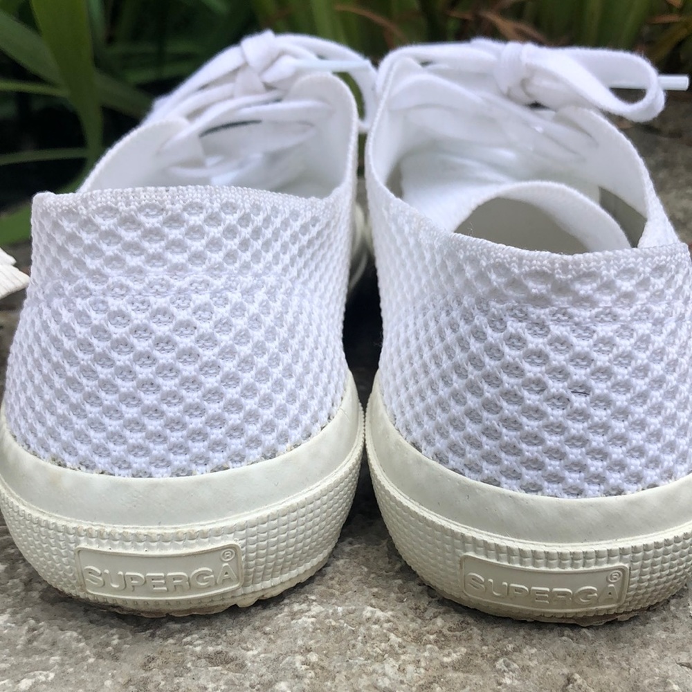 Superga 2750 White “Flyknit” Style Sneakers-Euro Sz 39 - Picture 9 of 17